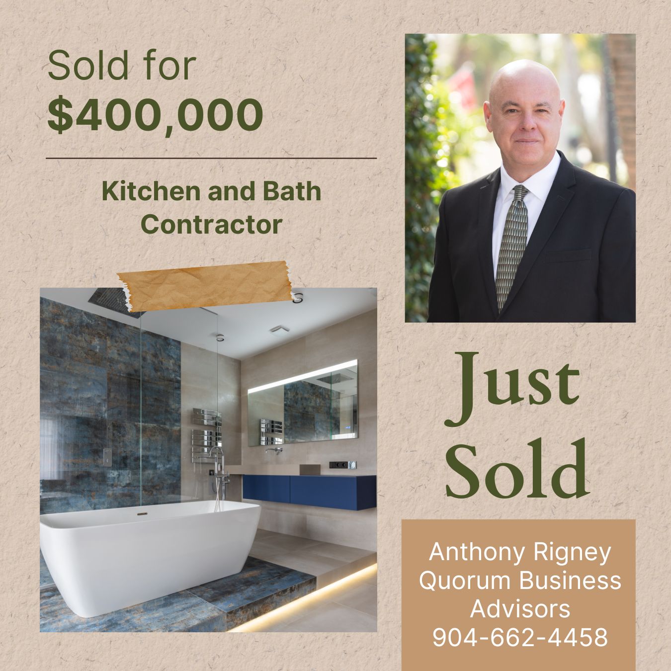 Featured image for “Just Sold: Kitchen and Bath Contractor”