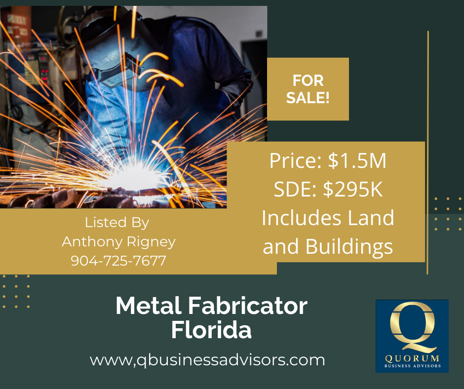 Featured image for “Metal Fabrication Business for Sale”