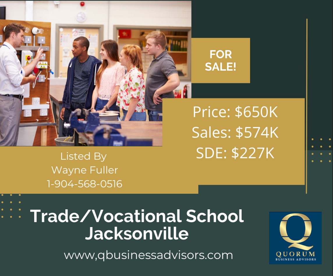 Featured image for “Trade School for Sale”