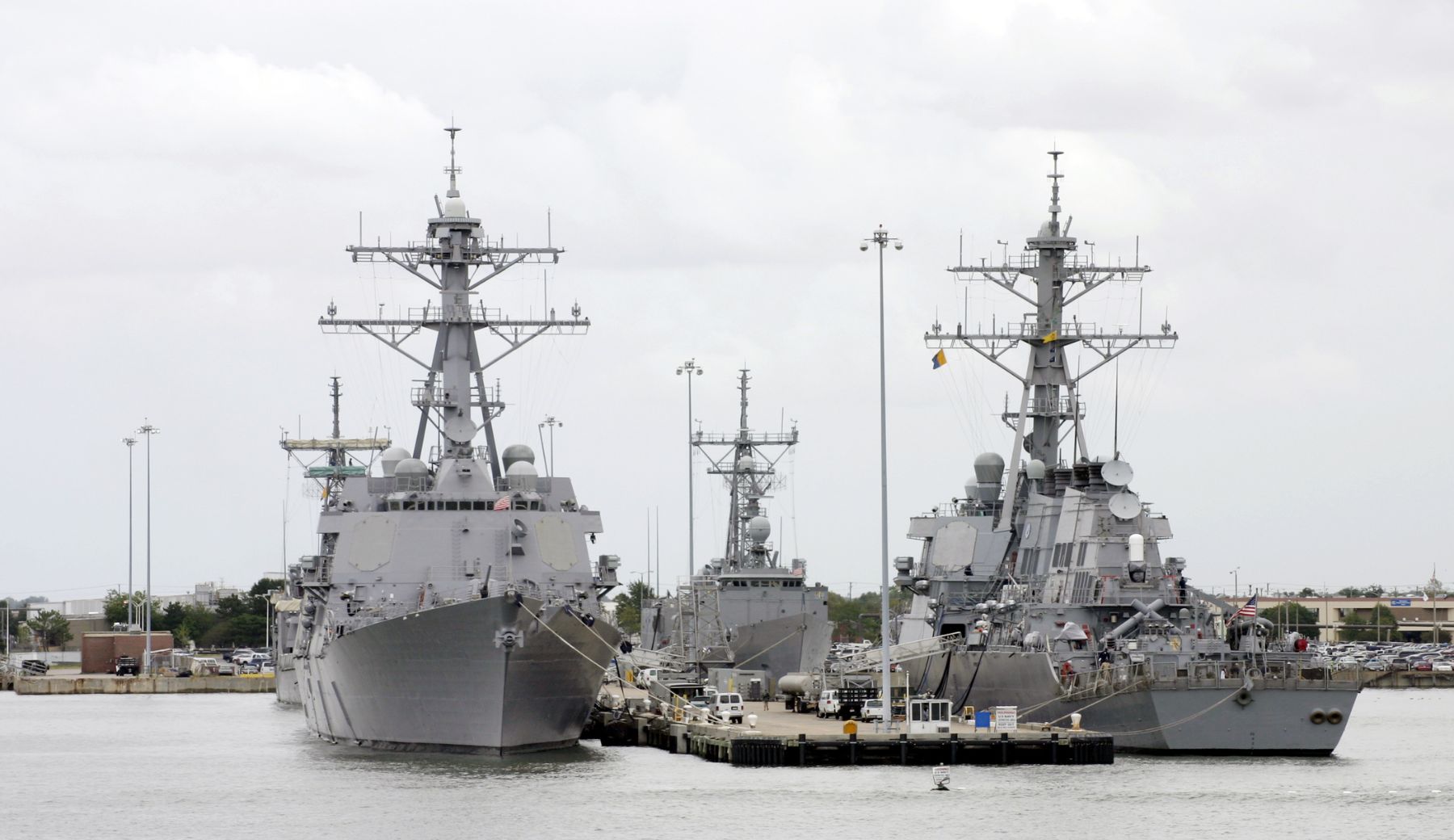 Photo of Navy ships in port of Mayport