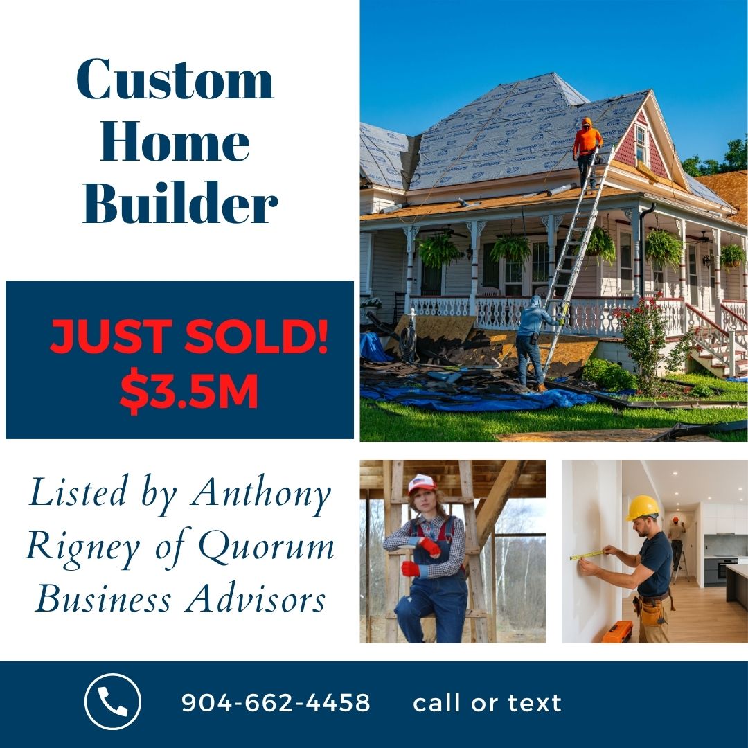 Featured image for “Sold! Custom Home Builder $3.5M”